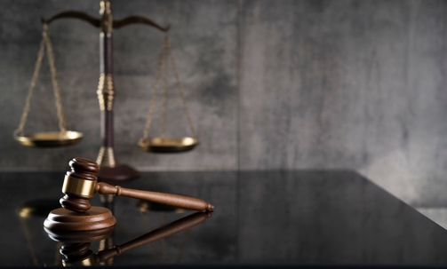 gavel and legal scales
